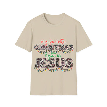 My favourit Chistmas light is Jesus T-Shirt