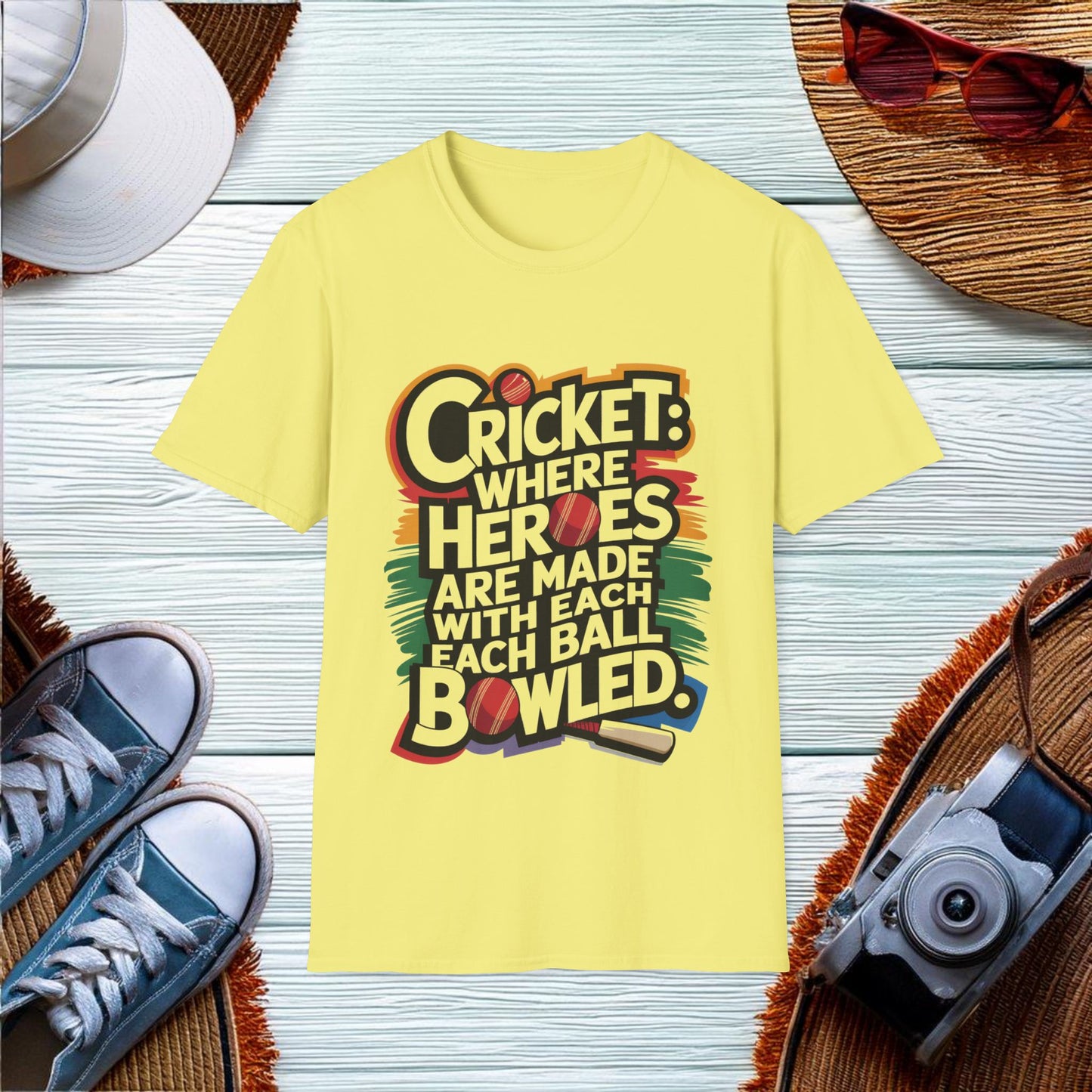 Cricket Heroes with Each Ball T-Shirt - Location: United States