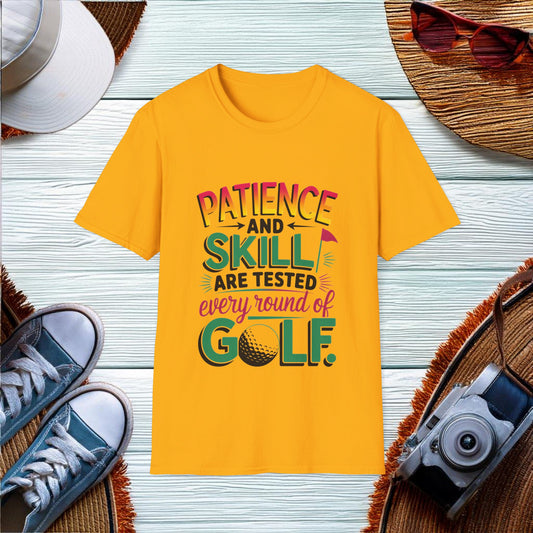 Patience and Skill in Golf T-Shirt - Location: United States