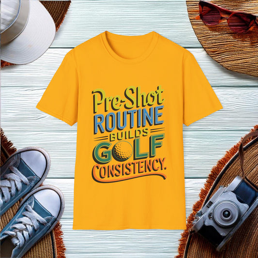 Pre-shot Routine Builds Golf Consistency T-Shirt - Location: United States