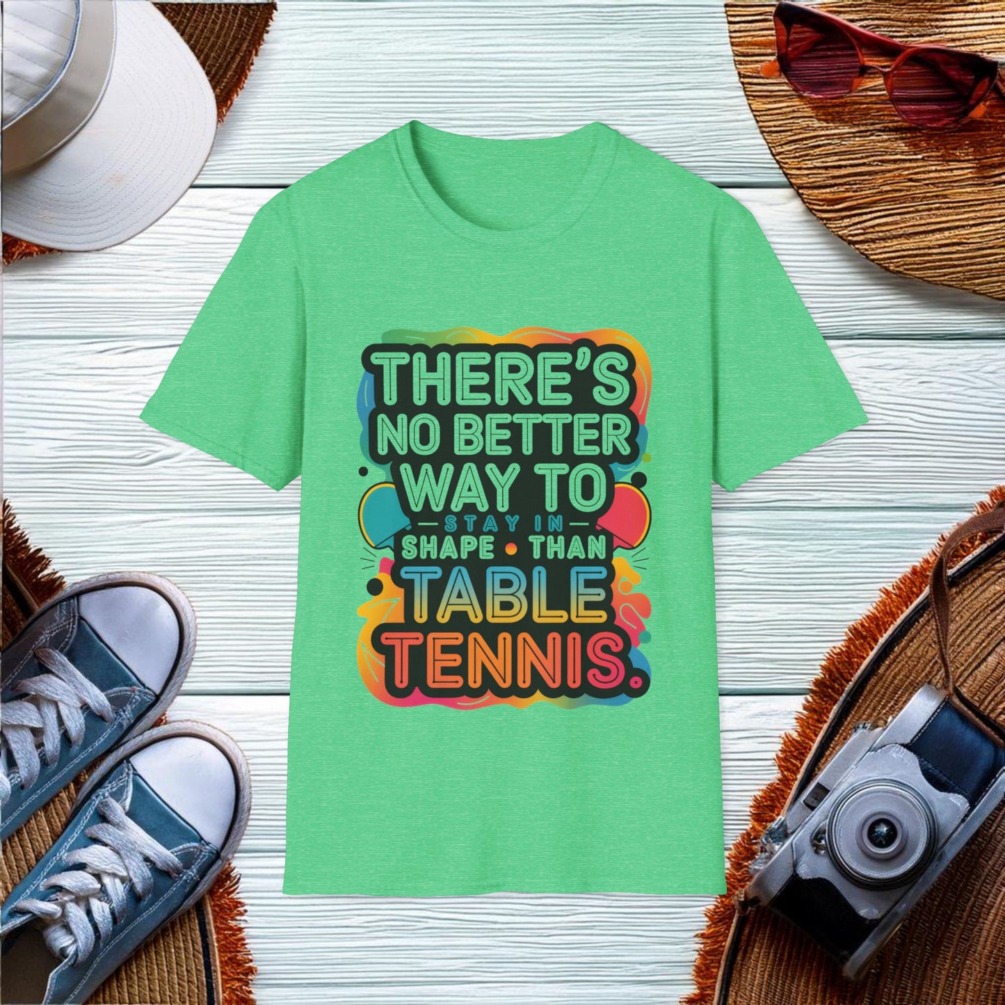 Staying Fit with Table Tennis T-Shirt - Location: United States