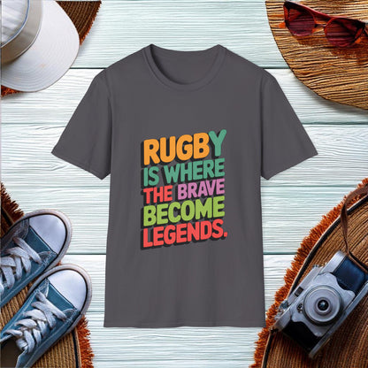 Rugby Bravery and Legends T-Shirt - Location: United States