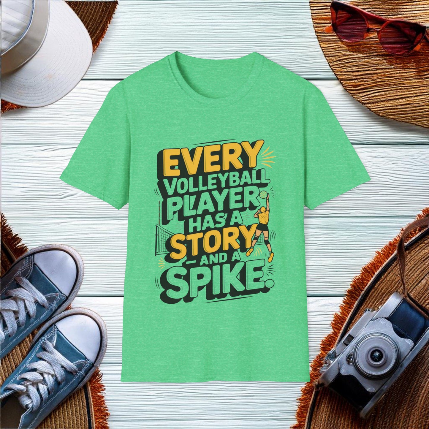 Every volleyball player has a story  and a spike T-Shirt - Location: United States