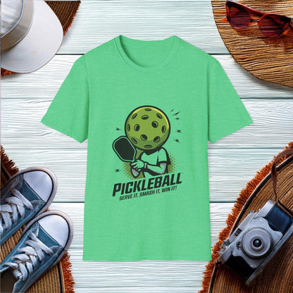 Pickleball Champion Mascot Logo Design T-Shirt - Location: United States