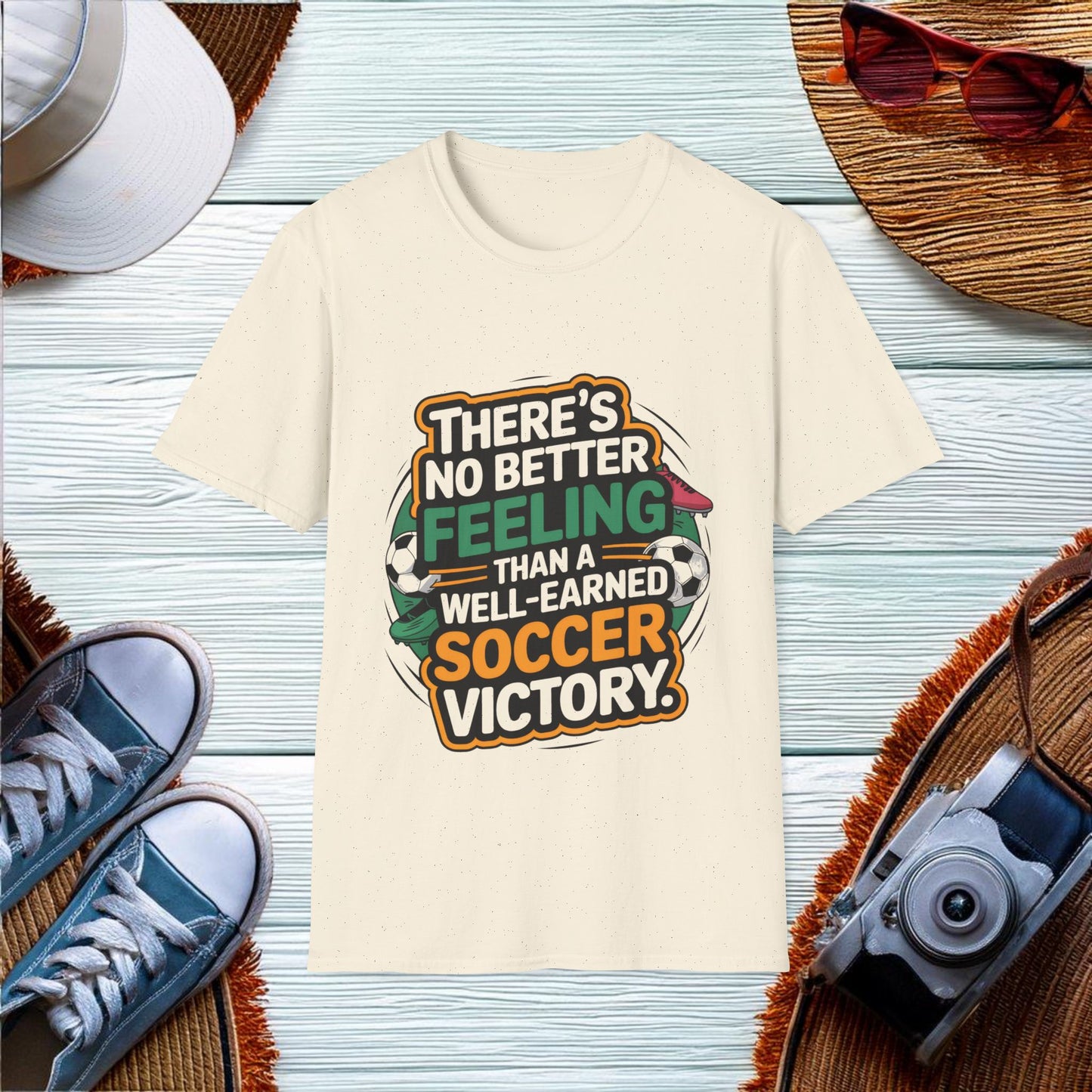 Well-Earned Soccer Victory Quote T-Shirt - Location: United States