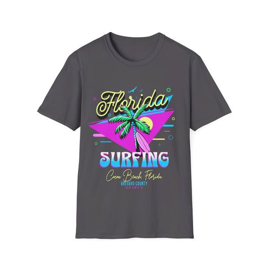 Floria Surfing Cocoa Beach Vintage Design T-Shirt