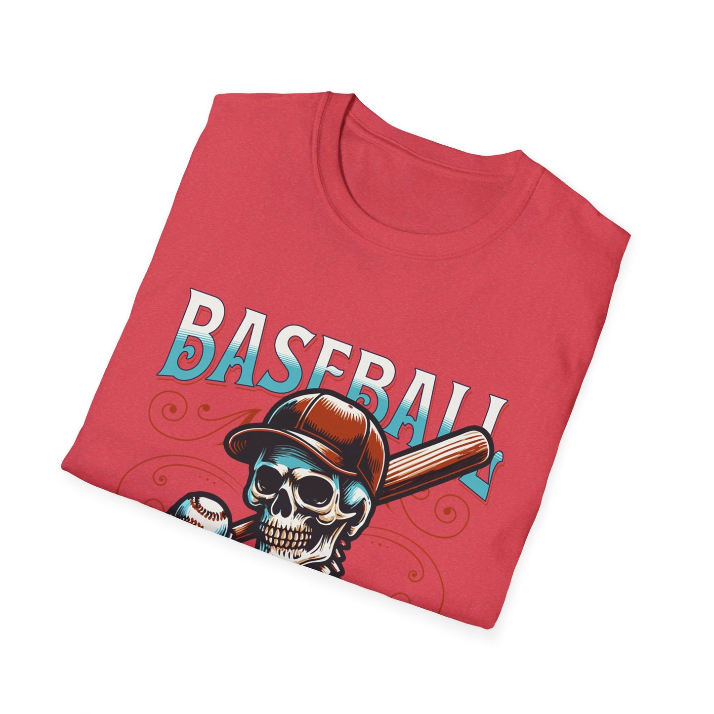 Baseball Skull Vintage T-Shirt