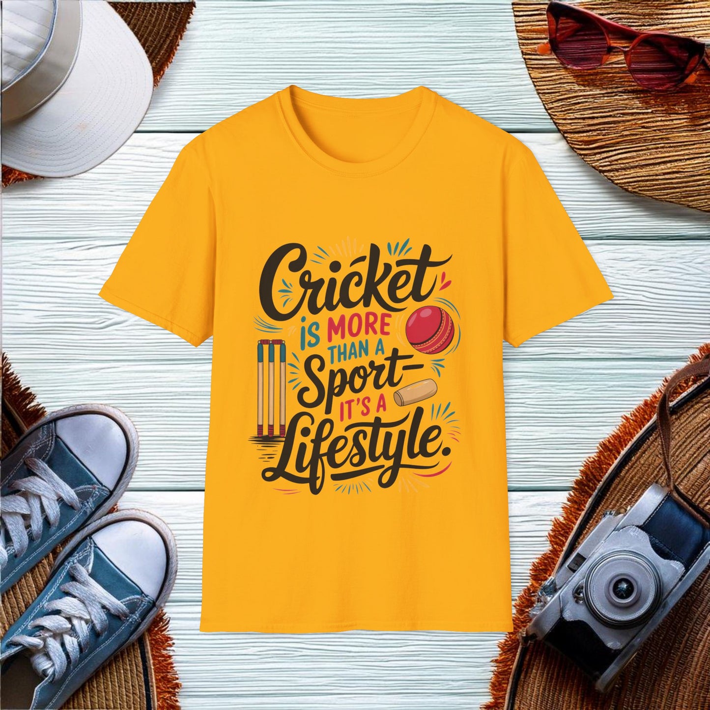 Cricket Lifestyle Quote T-Shirt - Location: United States