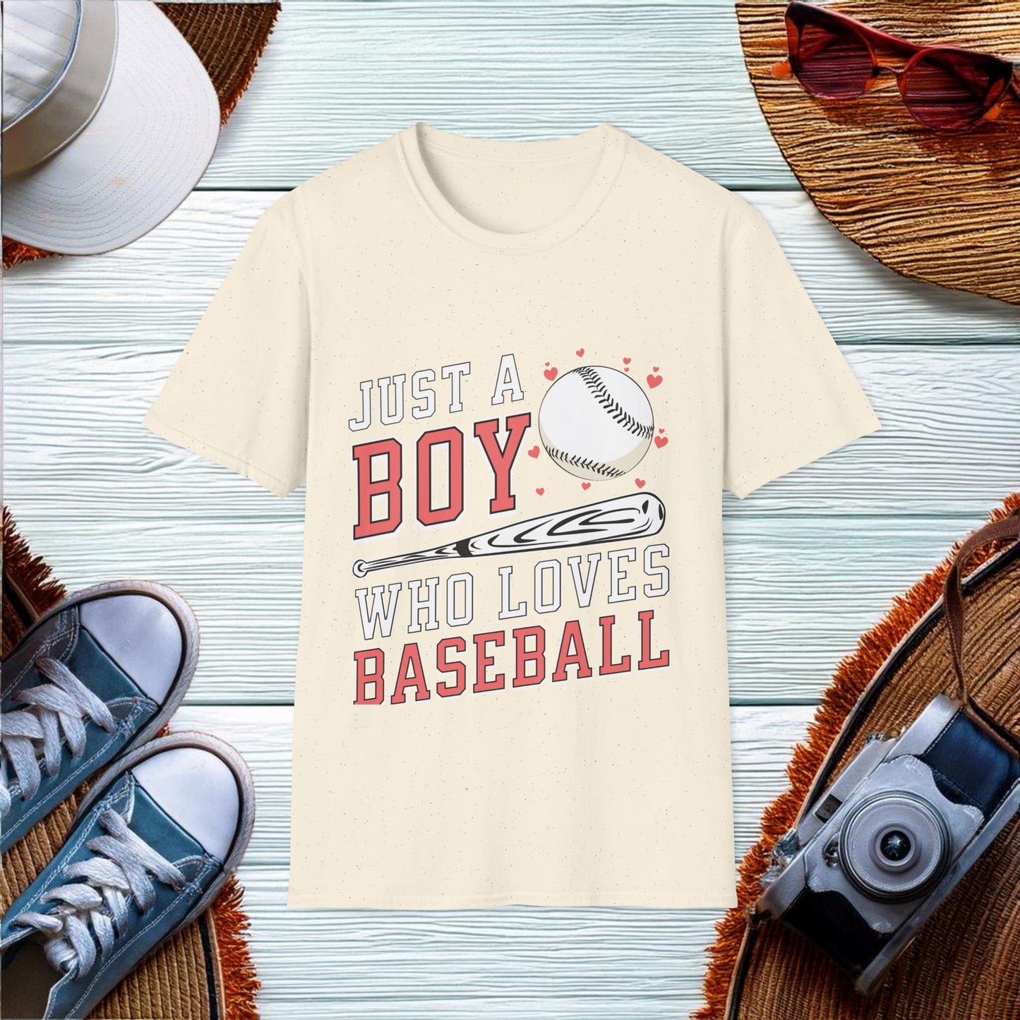 Just A Boy Who Loves Baseball T-Shirt