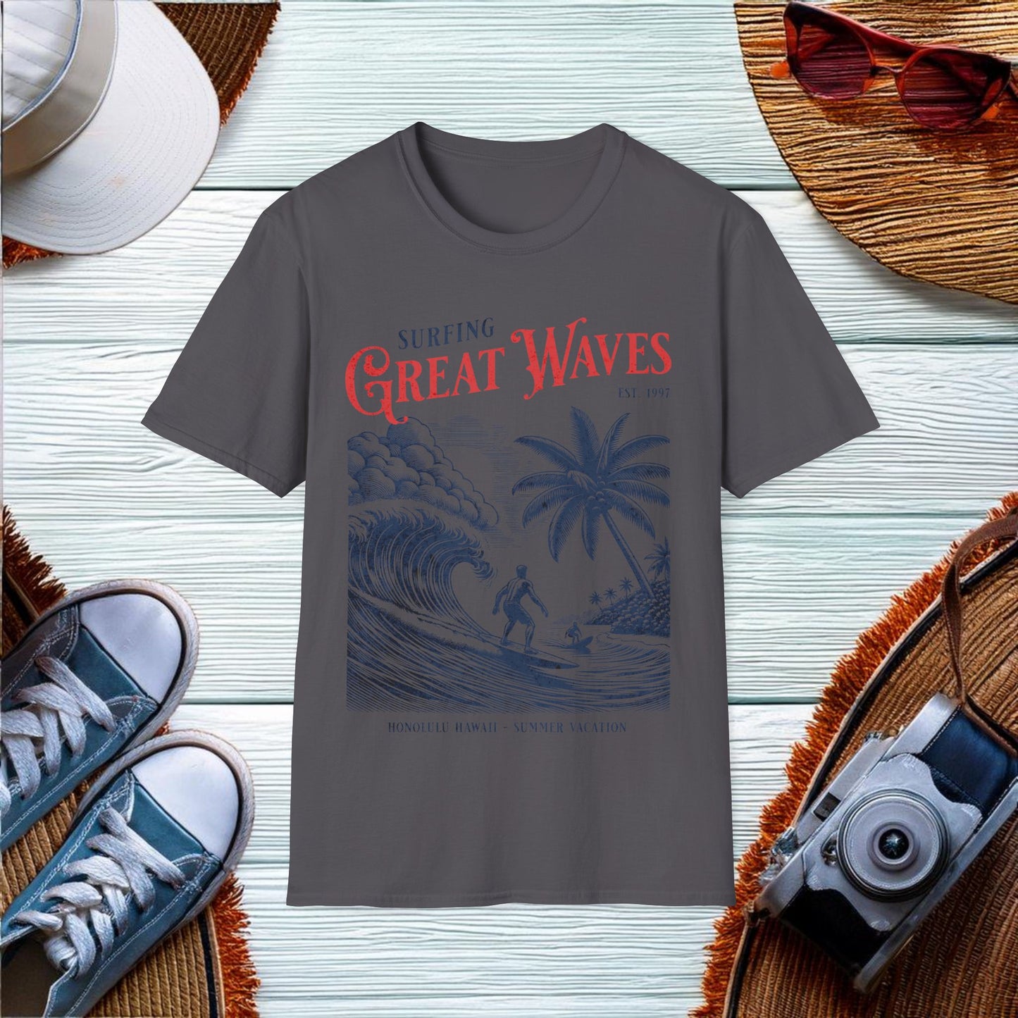 Surfing Great Waves  T-Shirt