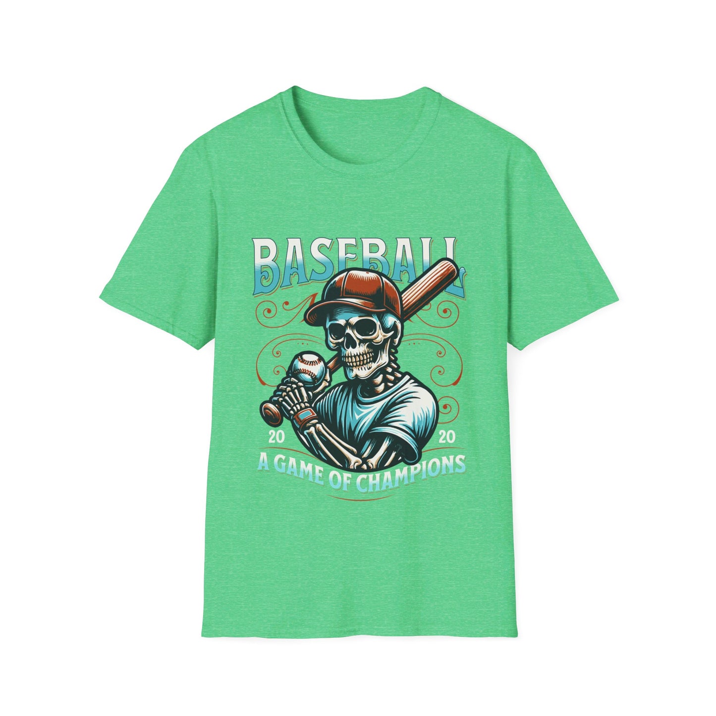 Baseball Skull Vintage T-Shirt