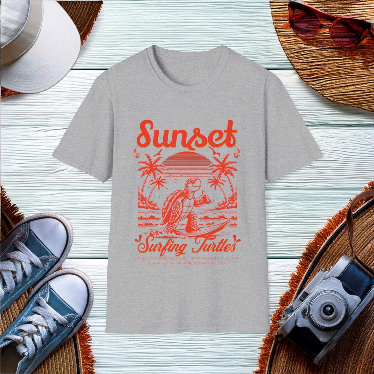 SunsetSurfing Turtles T-Shirt