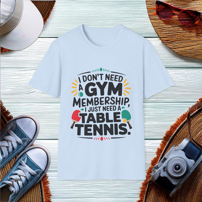 Fitness with Table Tennis T-Shirt - Location: United States