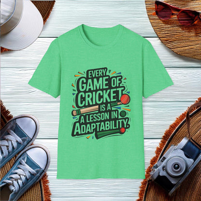 Adaptability in Cricket T-Shirt - Location: United States