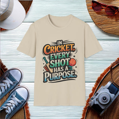 Purposeful Cricket Shot T-Shirt - Location: United States