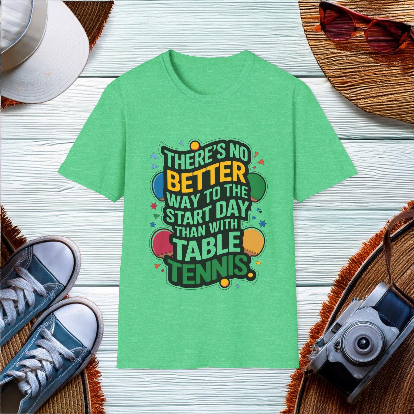 Start Your Day with Table Tennis T-Shirt - Location: United States