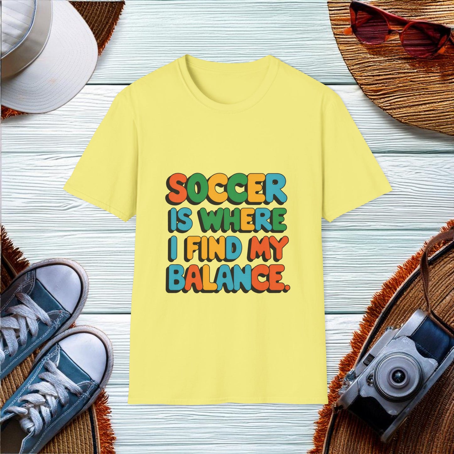 Finding Balance in Soccer T-Shirt - Location: United States