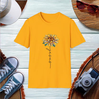 Jesus Sunflower  T-Shirt