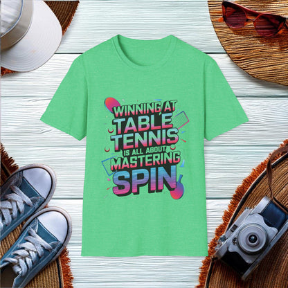 Mastering Table Tennis Spin T-Shirt - Location: United States