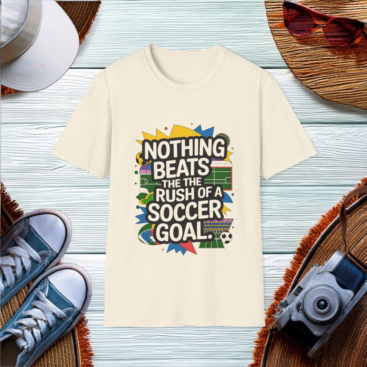 The Rush of a Soccer Goal T-Shirt - Location: United States