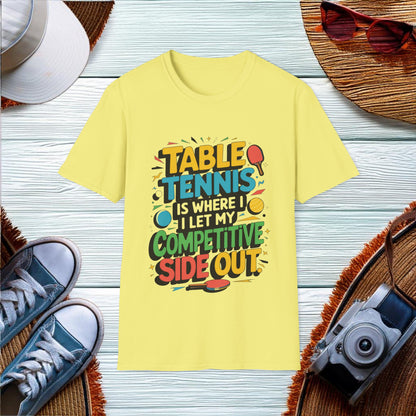 Competitive Side in Table Tennis T-Shirt - Location: United States