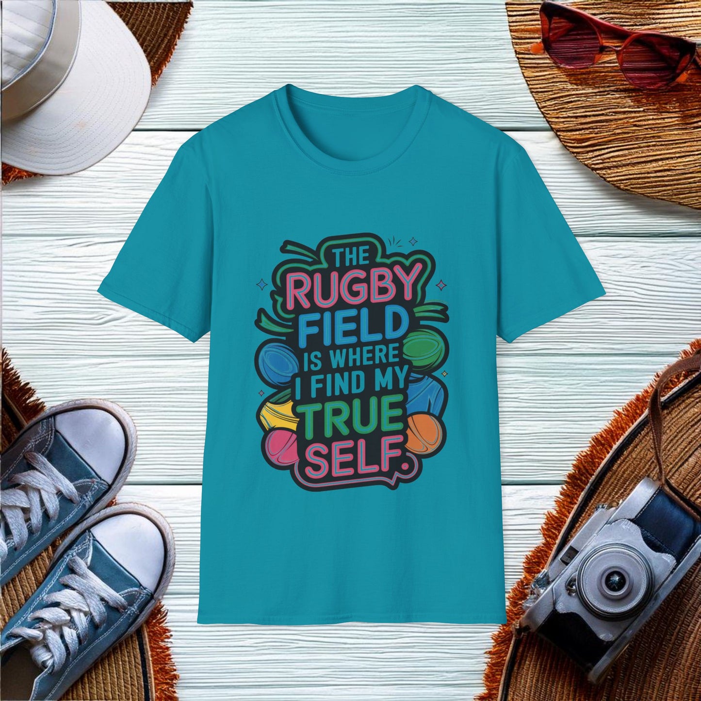 Finding True Self on the Rugby Field T-Shirt - Location: United States