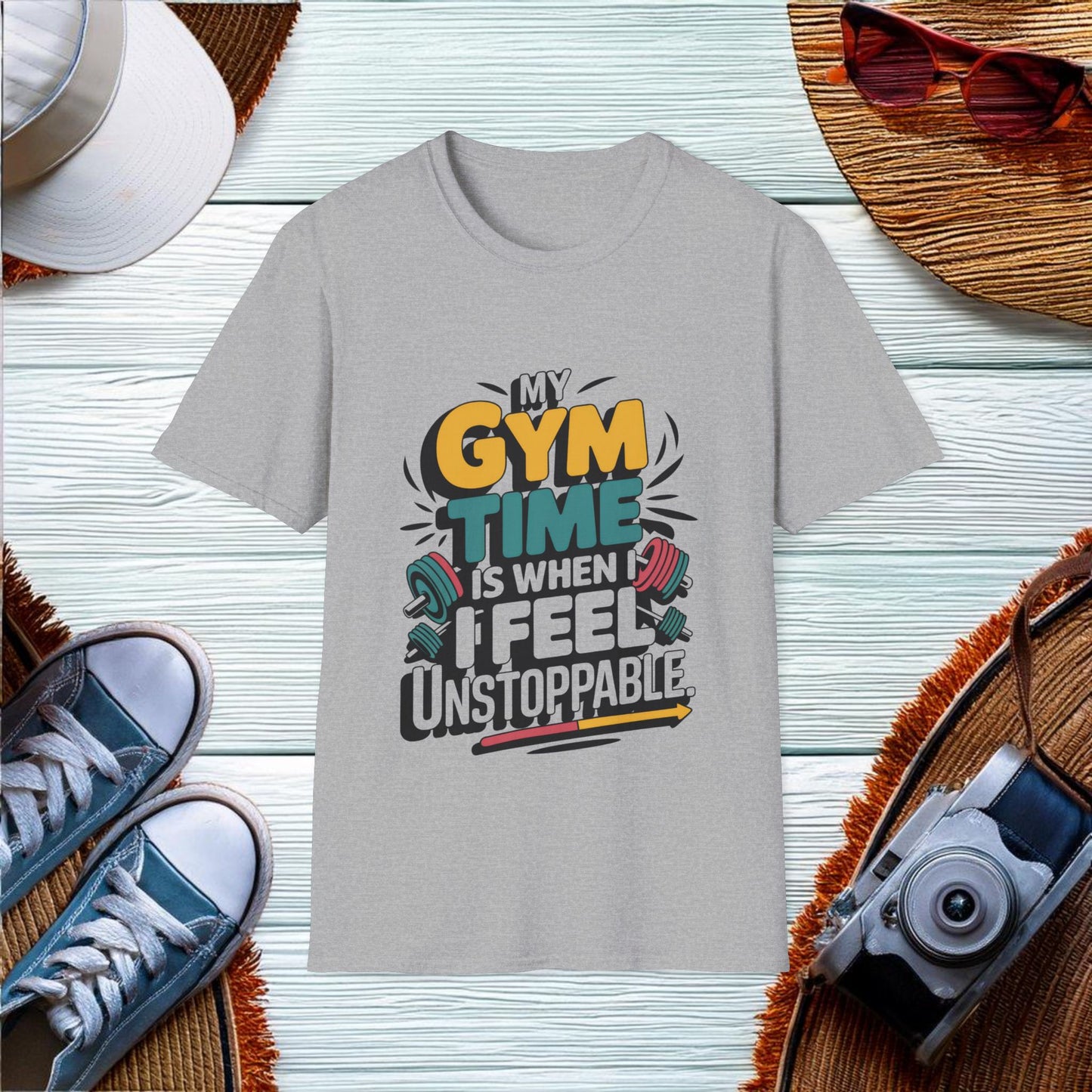 Feeling Unstoppable at the Gym T-Shirt - Location: United States