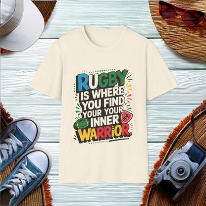 Inner Warrior Rugby Quote T-Shirt - Location: United States