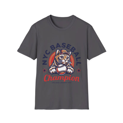 NYC Baseball Cat Champion T-Shirt