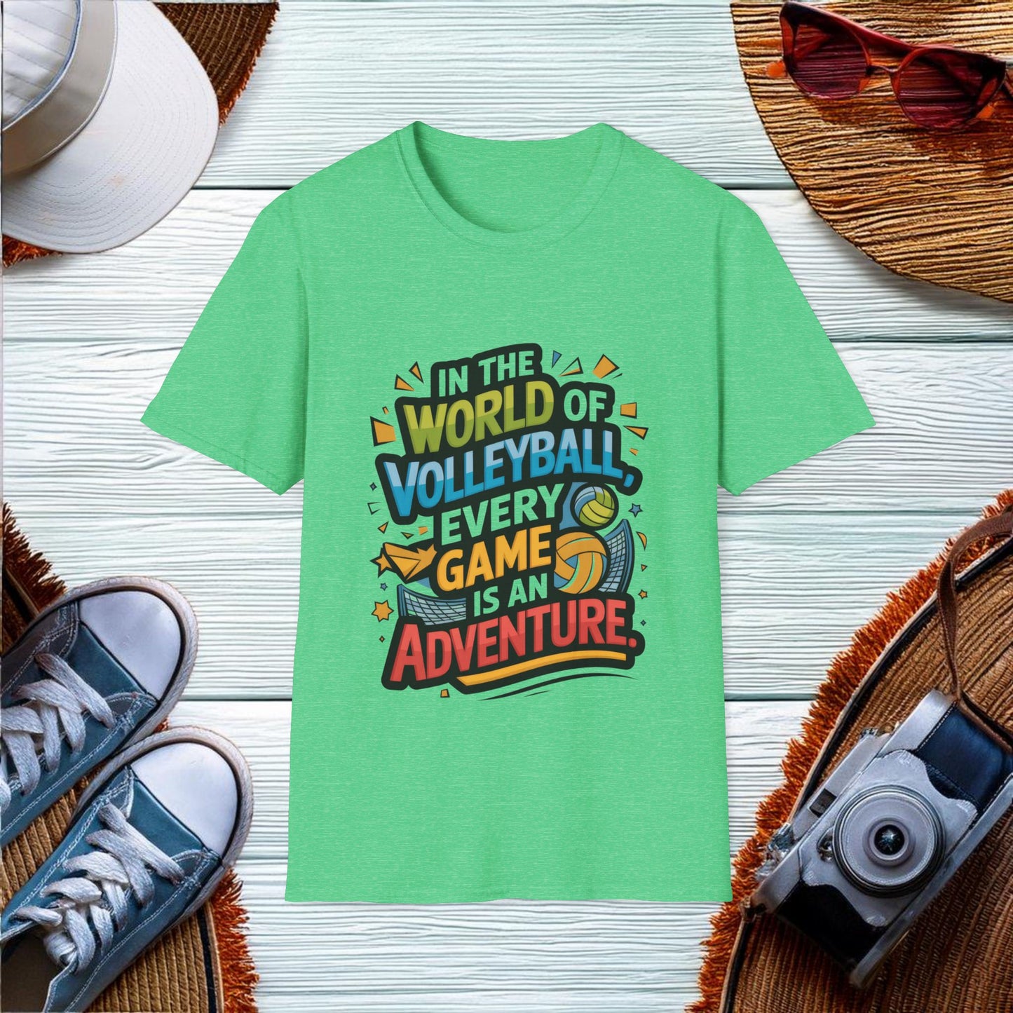 In the world of volleyball every game is an adventure T-Shirt - Location: United States