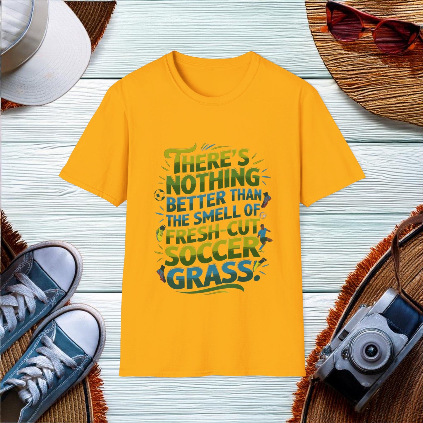 The Smell of Fresh-Cut Soccer Grass T-Shirt - Location: United States