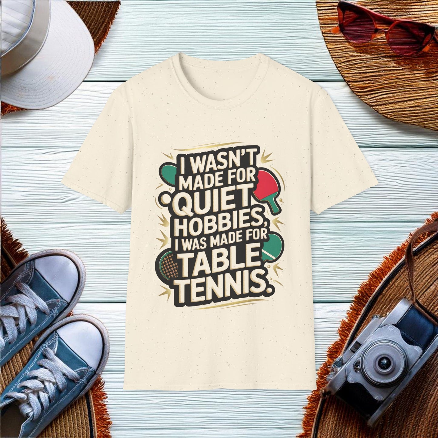 Table Tennis Enthusiast Quote T-Shirt - Location: United States