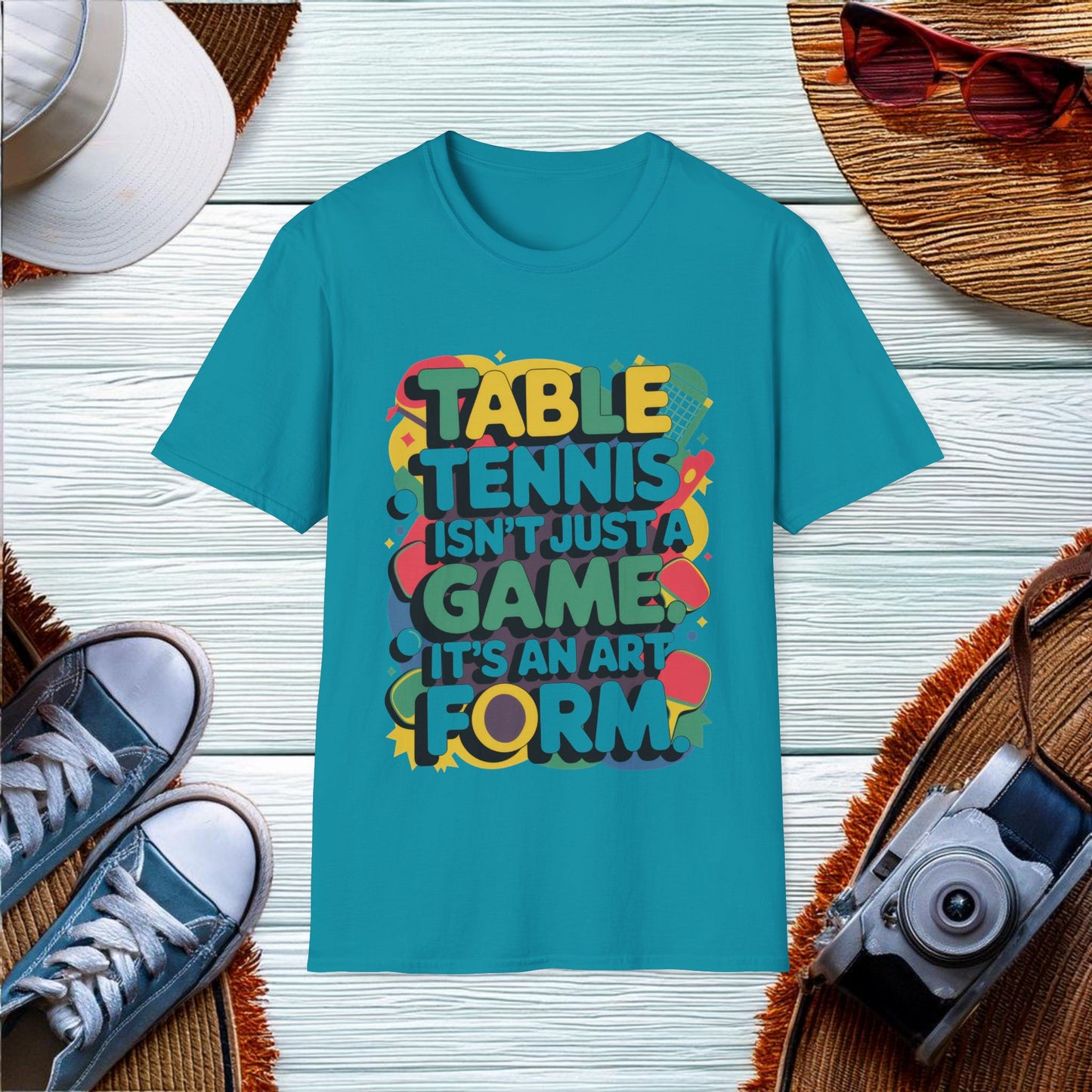 Table Tennis Art Form T-Shirt - Location: United States