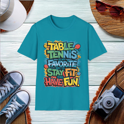 Table Tennis Fitness Fun T-Shirt - Location: United States